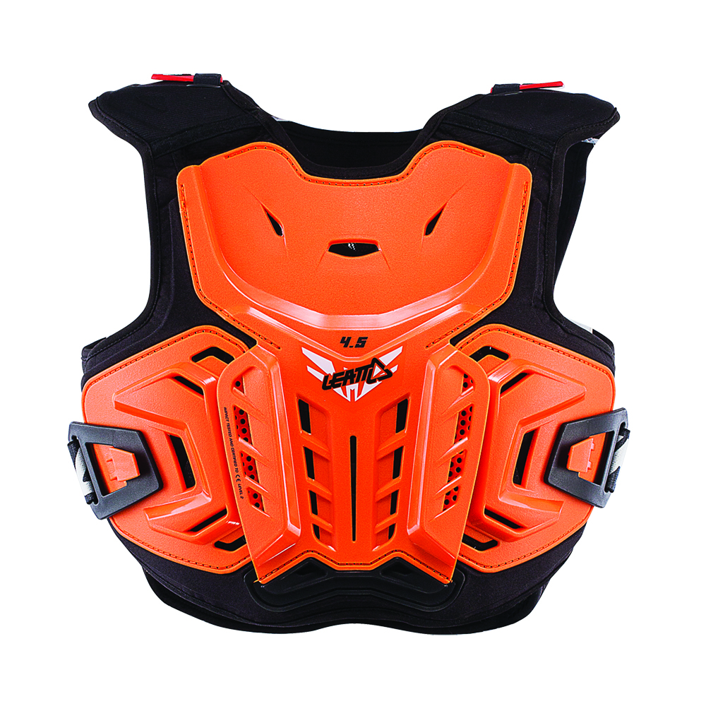 CHEST PROTECTOR 4.5 ORANGE/WHITE JUNIOR LARGE/ X LARGE 147-159CM (R)